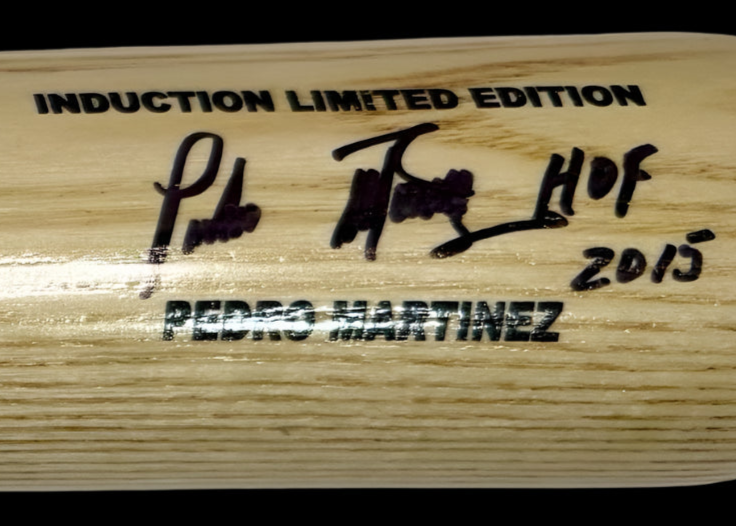 Pedro Martinez Autographed Limited Edition Blonde Canadian Baseball HOF Bat w/Inscription #23/100